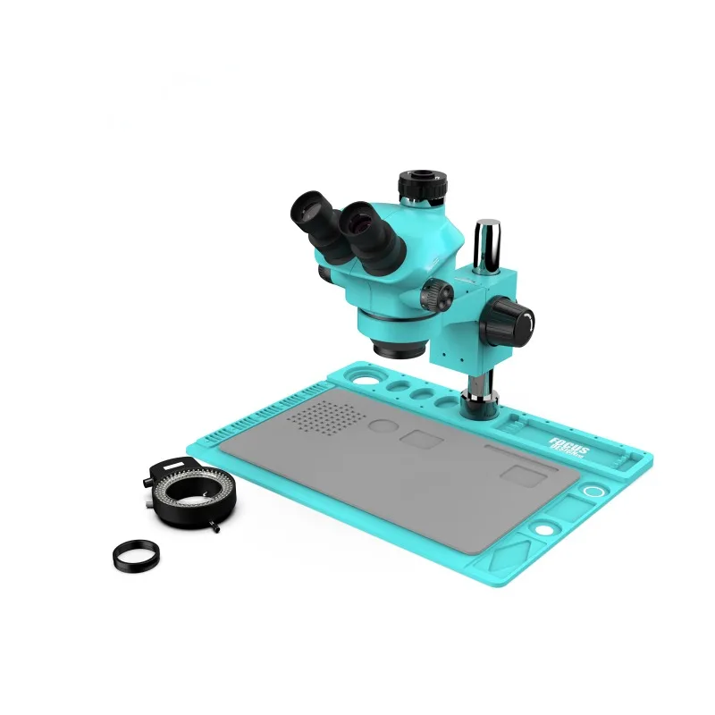 

StereoTrinocular Microscopes 7-50x Synchronous Focusing RF7050TVD2 Microscope For Mobile Phone Repair Tools
