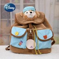 disneys new womens plush backpack duffy star drew cartoon cute girls schoolbag large capacity fashion leisure travel backpack
