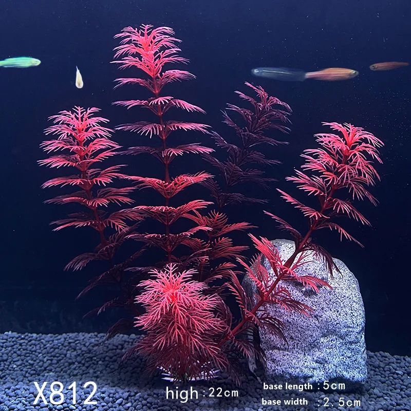 Искусственные декоративные растения для аквариума зеленая водная трава водные