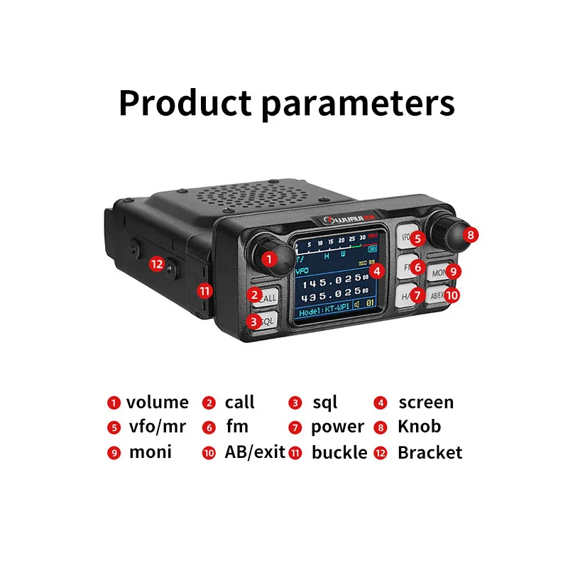 25W mini radio stations Mobile vehicle car radios UV walkie talkie ham radio device Amateur 100km accessories cb vhf fm portable enlarge