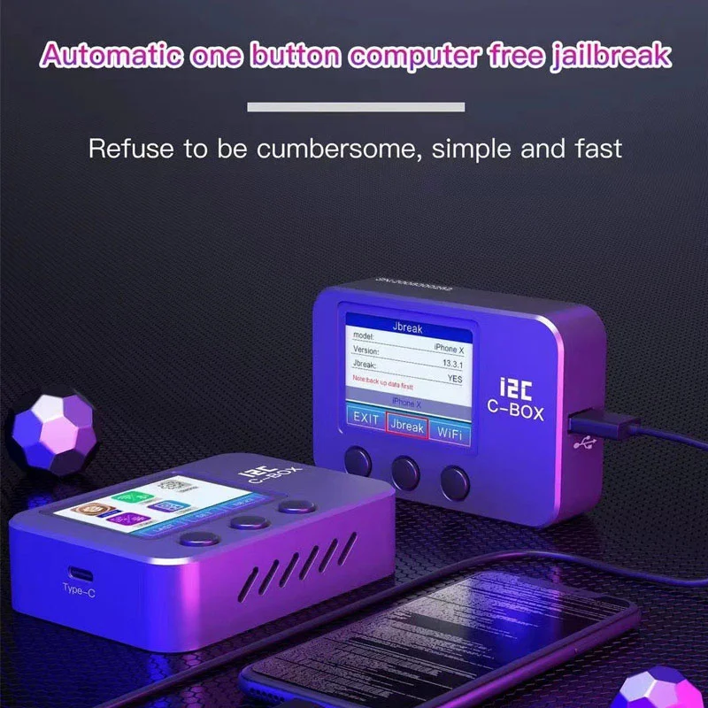 

I2C C-BOX Telefon Crash Daten Analyse Reparatur BoxAutomatic magic for bypass ID icloud Password On IOS Device PC free Query