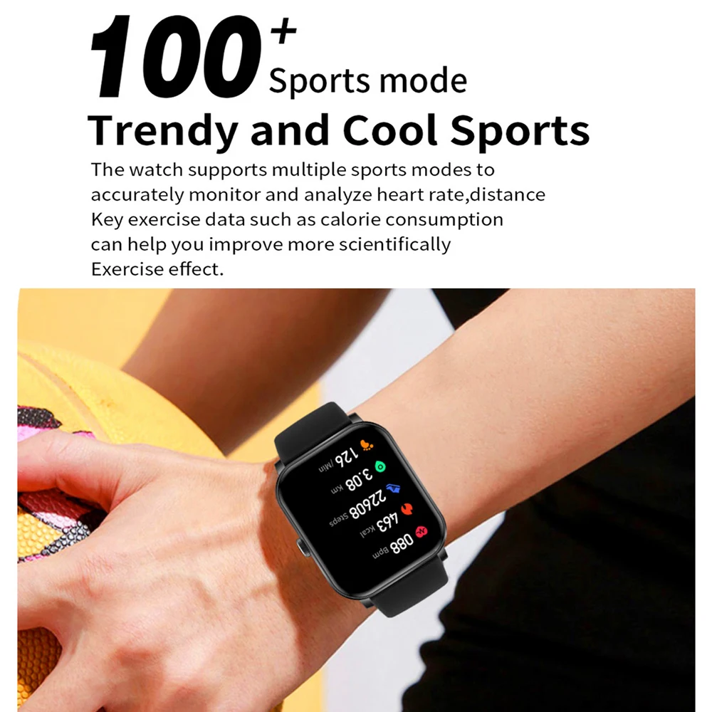 Умные часы с синим зубом для мужчин и женщин