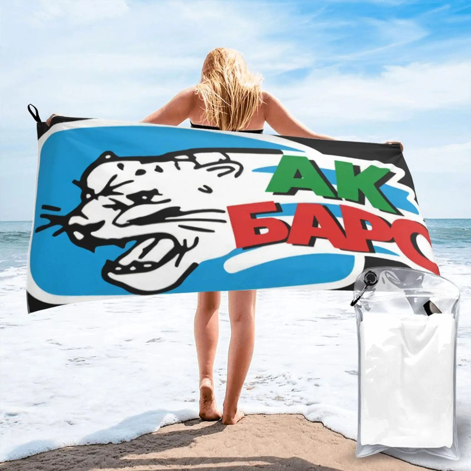

Ak Bars Kazan Khl Hip Men's Beach Towel Bathrobe Female Kitchen Towels Sauna Beach Towel For The Beach Bathroom Furniture Sets