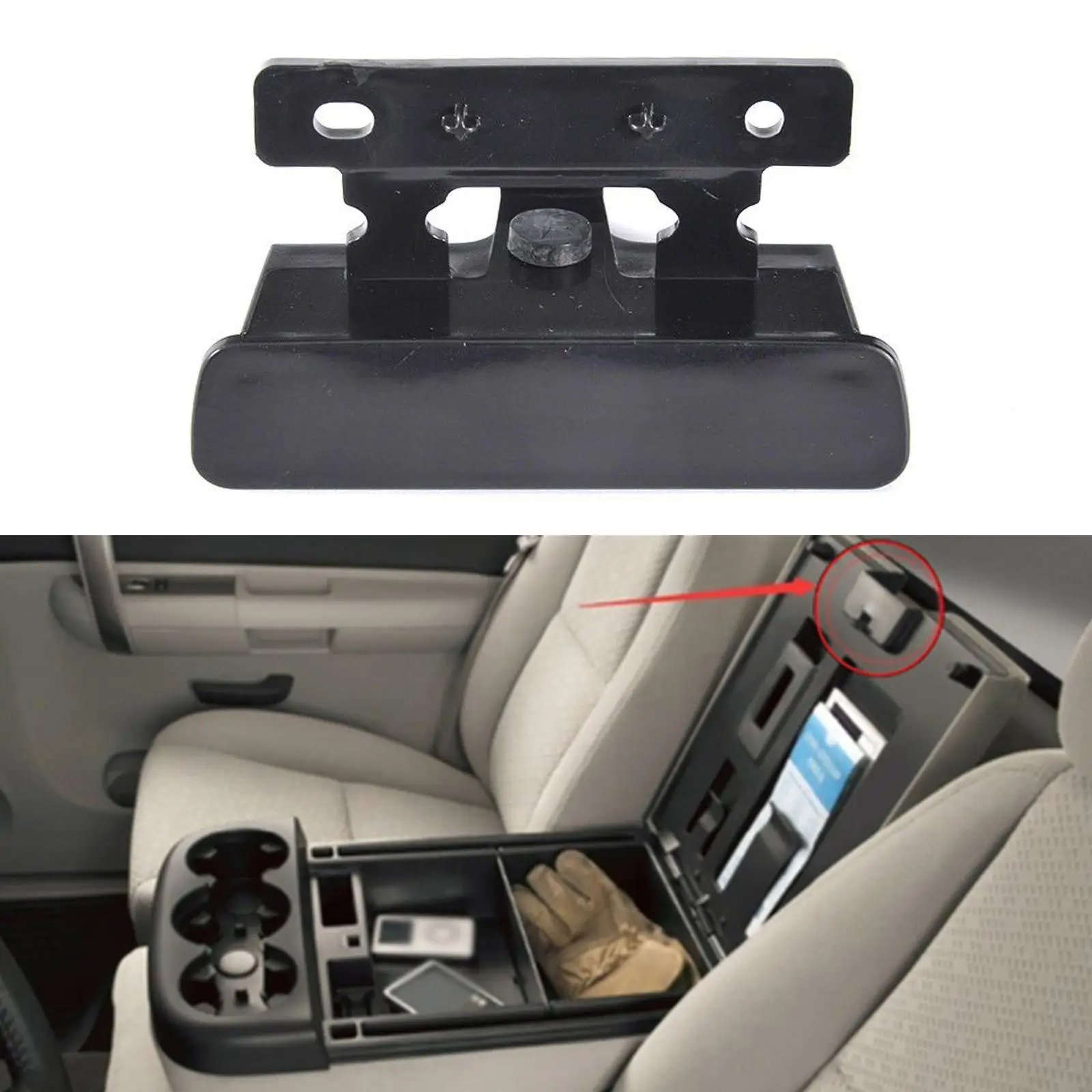 

Car Center Console Armrest Latch for Chevrolet Avalanche Silverado Suburban 2007 2008 2009 2010 2011 2012 2013 2014 R4Z1