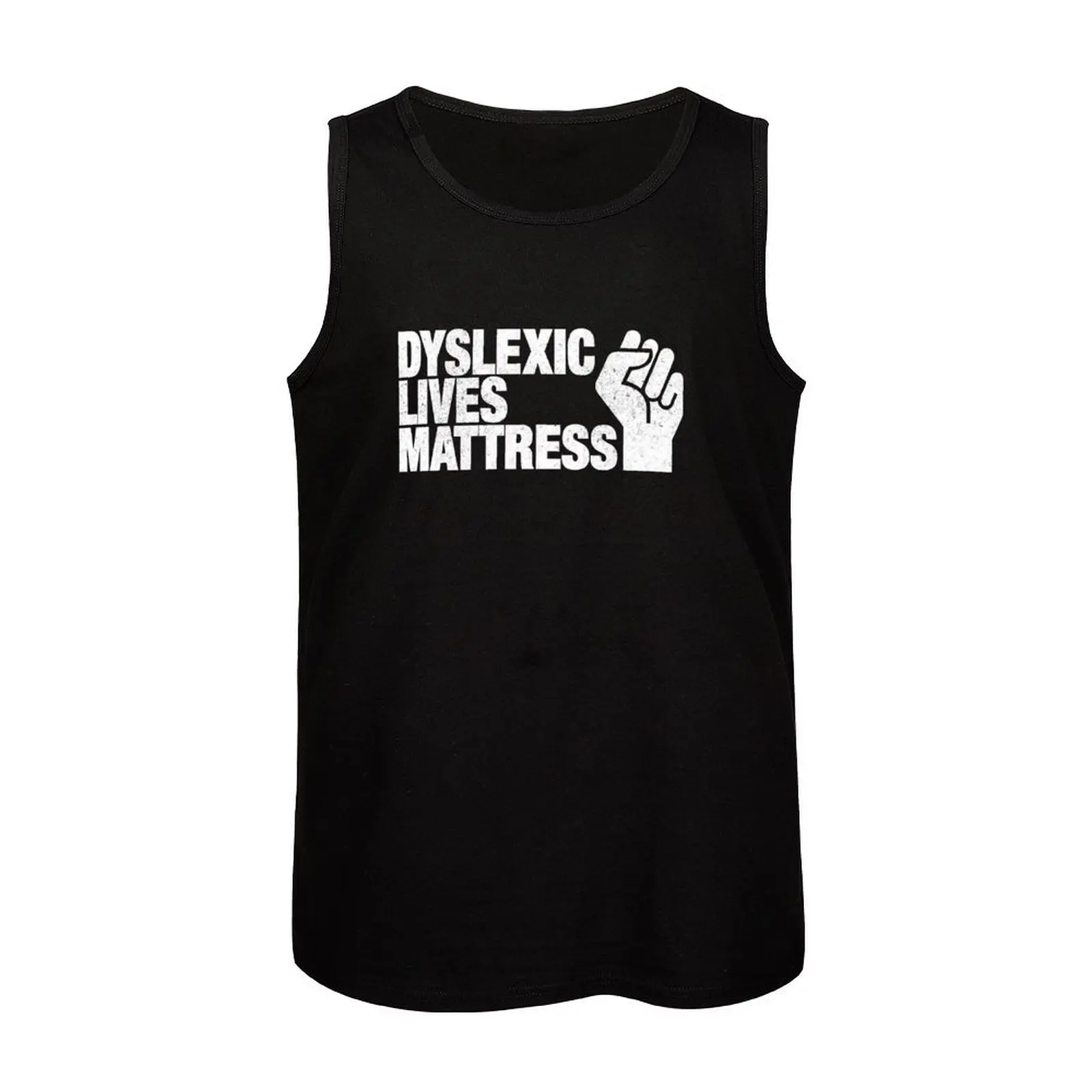 Dyslexic Lives мужские майки из хлопка без рукавов