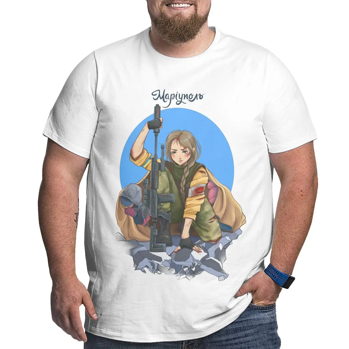 

Ukrainian Defender #5 Classic Crew Neck Big Tall Tees Short Sleeve Clothes Oversized T-Shirts