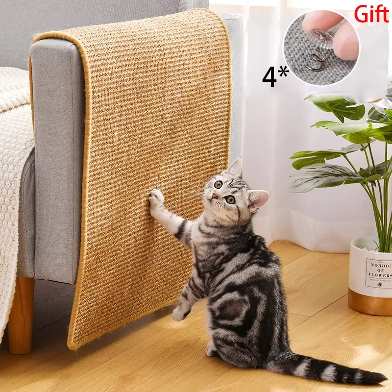 

NEW Cat Scratcher Sisal Mat Board Cat Scratch for Sharpen Nails Scraper Cats Tree Cat Toys Chair Table Sofa Mats Furniture Prote