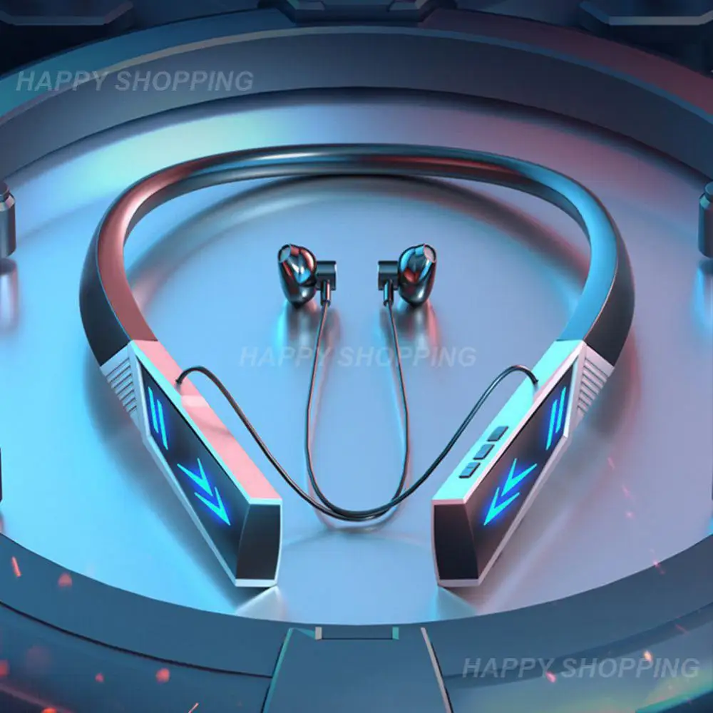 

Neck Headphone Sport Earphone Music Earbud Gaming Headset Luminous Gaming Headsets For Iphone Xiaomi Phones