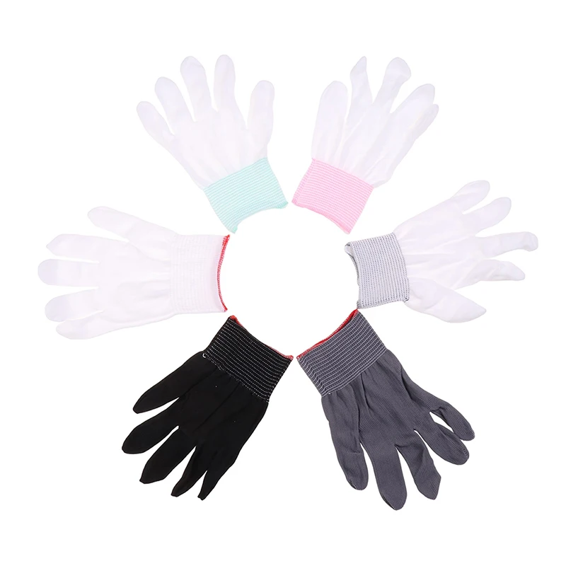 

5pair Antistatic Electronic Working Gloves PU Coated Palm Coated PC Antiskid for Finger Protection