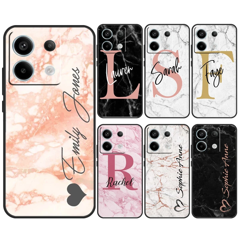 Чехол с мраморным рисунком для Xiaomi Redmi Note 13 Pro 12 11 8 9 10 12S 11S 10S 9S 10C 12C 13C