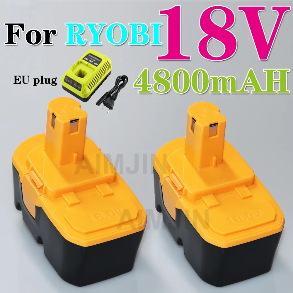 Фото Аккумулятор P101 ABP1801 ABP1803 BPP 1820 для электроинструментов Ryobi 18V, сменный, 4800 мАч, P100 №2