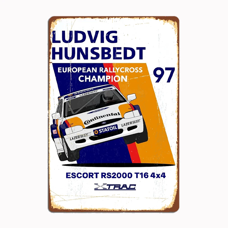 Фото Ludvig Hunsbedt Jump Car винтажный металлический плакат знак клуб на заказ внутренняя настенная жестяная вывеска декор комнаты домашний декор №1