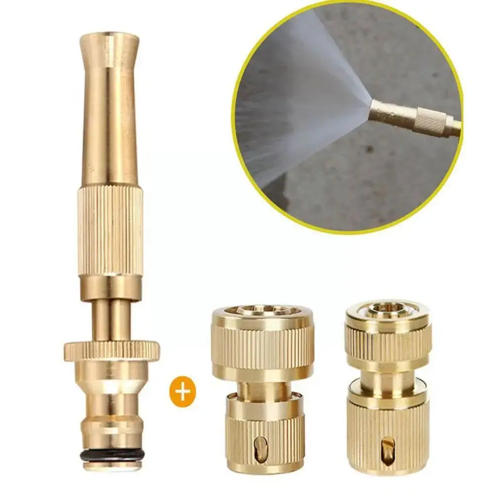 

All Copper High Pressure Car Wash Water Gun Is Connected Household Gun Pressure Tap High Garden Water Gun Water Spray Adjus J4P4