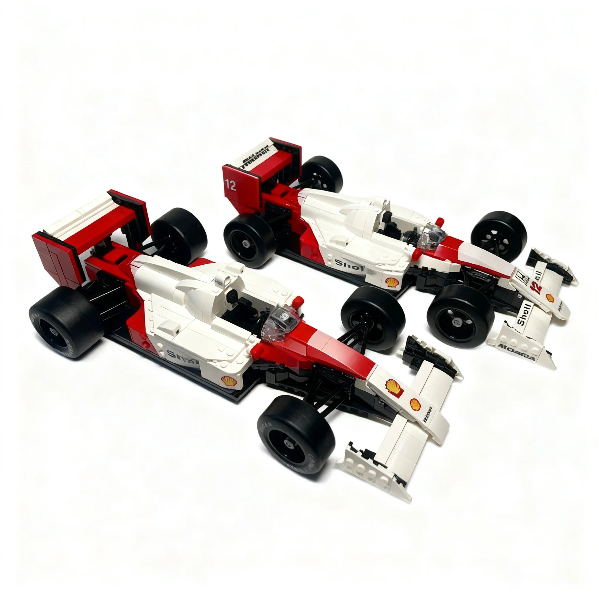 Фото 609 деталей MOC Icons F1 McLarened Hondaed MP4 4 Set10330, небольшой набор для модернизации, 22 детали, модель из строительных блоков, рождественский подарок, игрушка на день рождения. №3