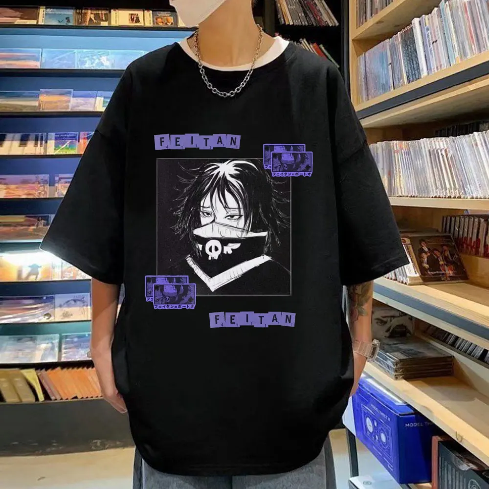 

Japan Anime Hunter X Hunter Print T-shirt Men Women Harajuku Vintage Short Sleeve T Shirt High Street Casual Oversized T-shirts