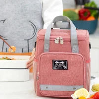 large capacity lunch bag fashion women handbag waterproof office bring meal cooler pouch picnic food thermal storage accessories