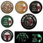 Это способ, мандалорианская нашивка, Женская Тактическая Военная нашивка для морального духа, ПВХ резиновая нашивка с крючком для рюкзака, жилета