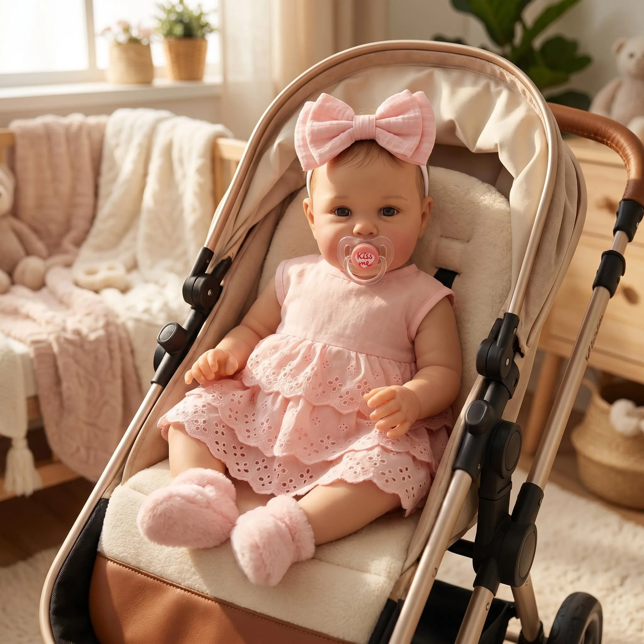 Кукла NPK 55 см Reborn Ellie: Реалистичная кукла-младенец с мягкой на ощупь 3D-кожей и ручной росписью волос, подарок для новорожденных (art.: 3920dbcd9eee7) - 3920dbcd9eee7
