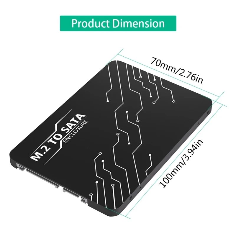 Преобразователи адаптеров в NVME SSD 2 5-дюймовый SATA3.0 для 30/42/60/8