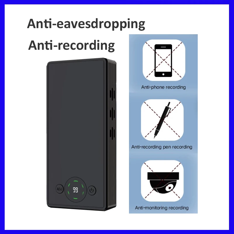 Anti-recording device anti-eavesdropping Blocker conversation Jammer Anti-Leakage Monitor Detector mobile portable power bank enlarge