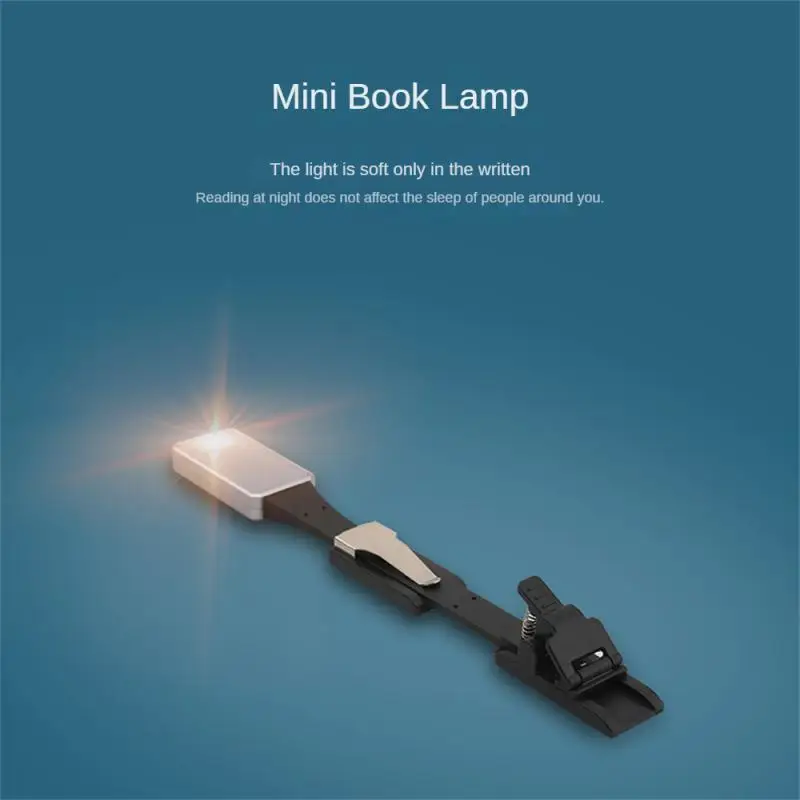 

Safe Led Usb Charging Reading Lamp 360 ° Flexible Gooseneck Led Light Long-life Mini Bookclip Lamp No Flashing Reading Light