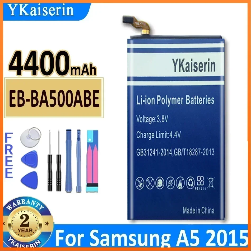 Аккумулятор ykaisсеребрин на 4400 мАч для Samsung Galaxy A5 версии 2015 A500 A5000 аккумулятор