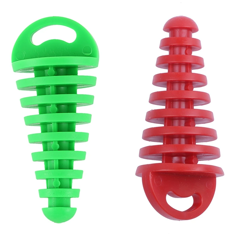 

2 Pcs Muffler Pipe Exhaust Silencer Wash Plug For Motorcycle Dirt Bike ATV Quad 2 4 Stroke, Red & Green