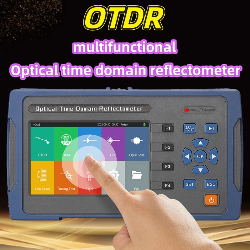 HD Touch Screen OTDR 60Km Optical Fiber Reflectometer With OPM/OLS/VFL AUA-600A/600U/601A/601U/616A/616U Fiber Optic Tester