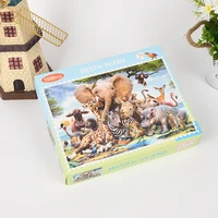 painting puzzle 1000 pieces thin paper jigsaw game gift adult fidget toy oil animal theme 70x50cm fashion design cheap