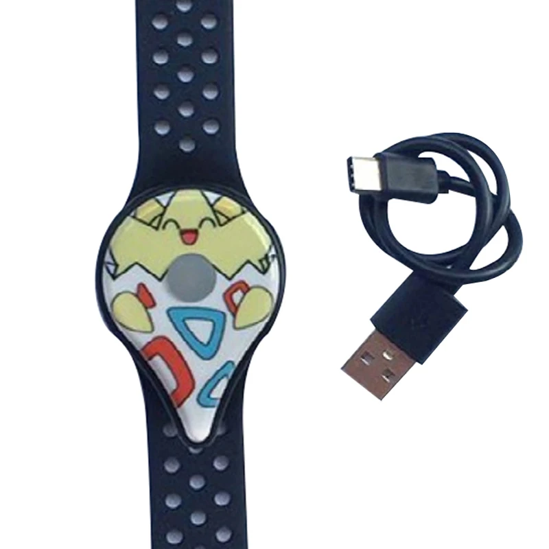 Фото Оригинальный браслет для Pokemon/Pikachu GO Plus, автоматическая защелка, Bluetooth-переключатель, автоматический захват, фантазийная фигурка, игрушки, зарядный ремешок №1