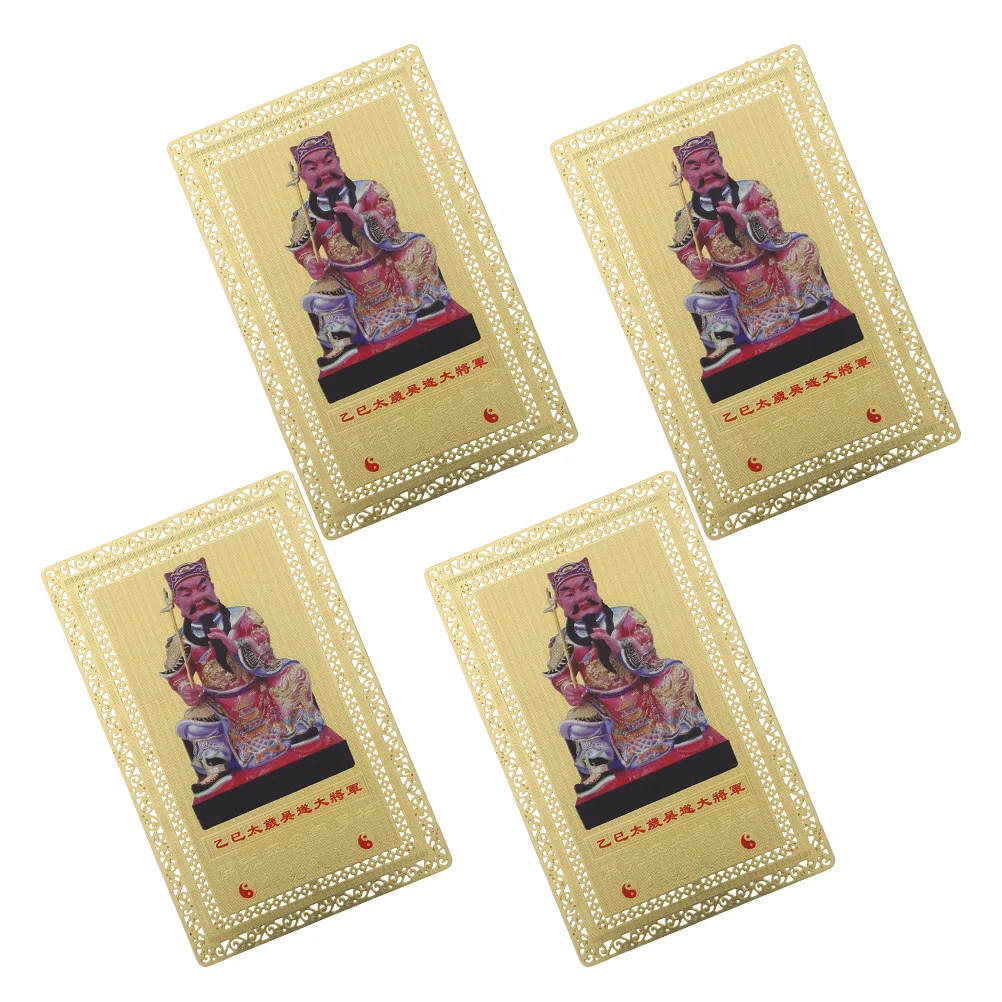 2 шт. бронзовая карта General Wu Sui благоприятные карты очаровательные китайские для