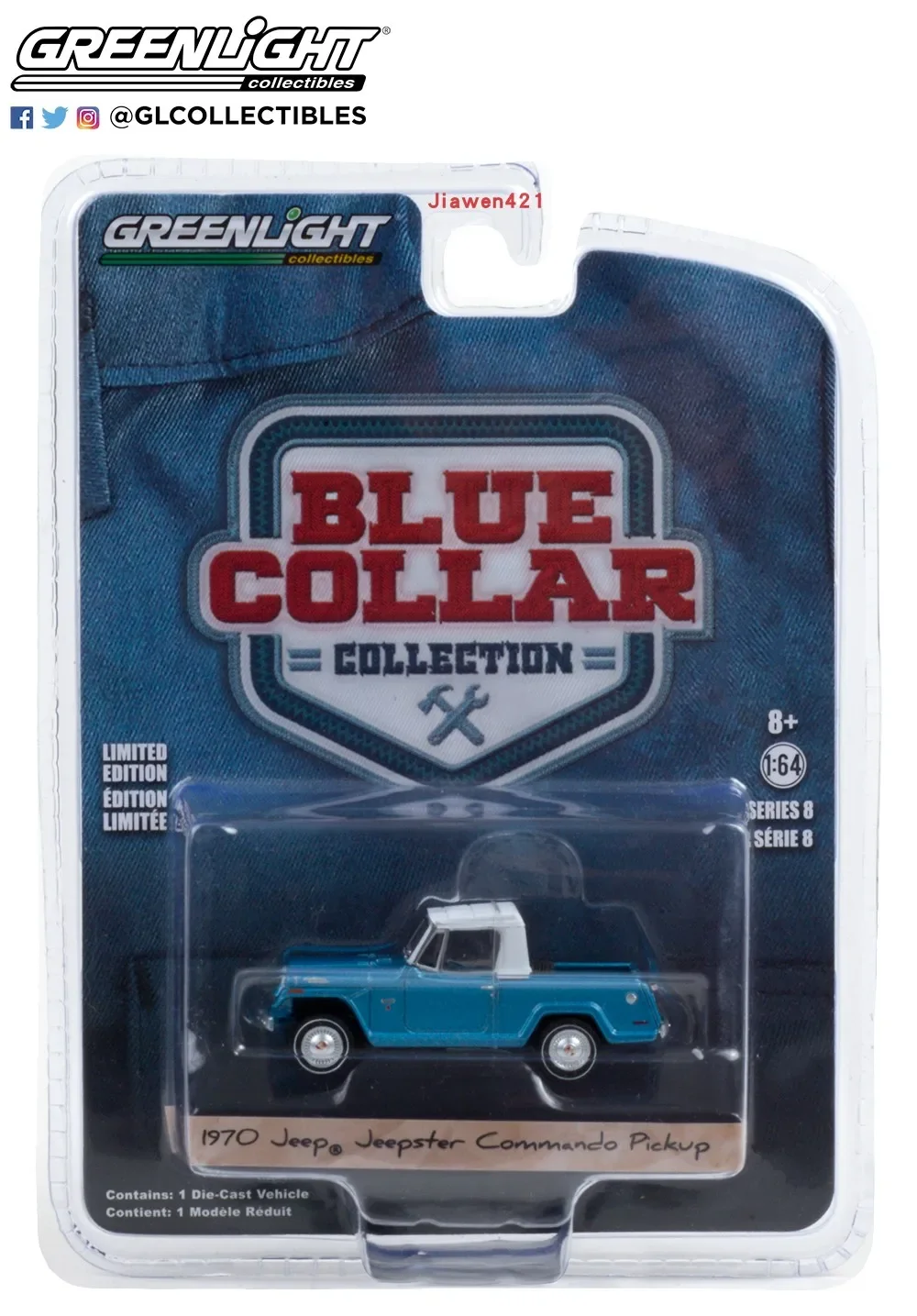 1:64 1970 Jeepster Commando Pickup Jeep Коллекция моделей автомобилей