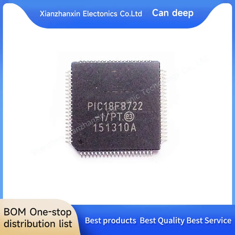 

1pcs/lot PIC18F8722-I/PT PIC18F8722 QFP80 Micro controller chip brand new original