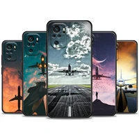 aircraft plane airplane phone case for xiaomi redmi note 11 10 9 8 pro 9s 8a 10s 11s soft cover for redmi note 8pro 10pro