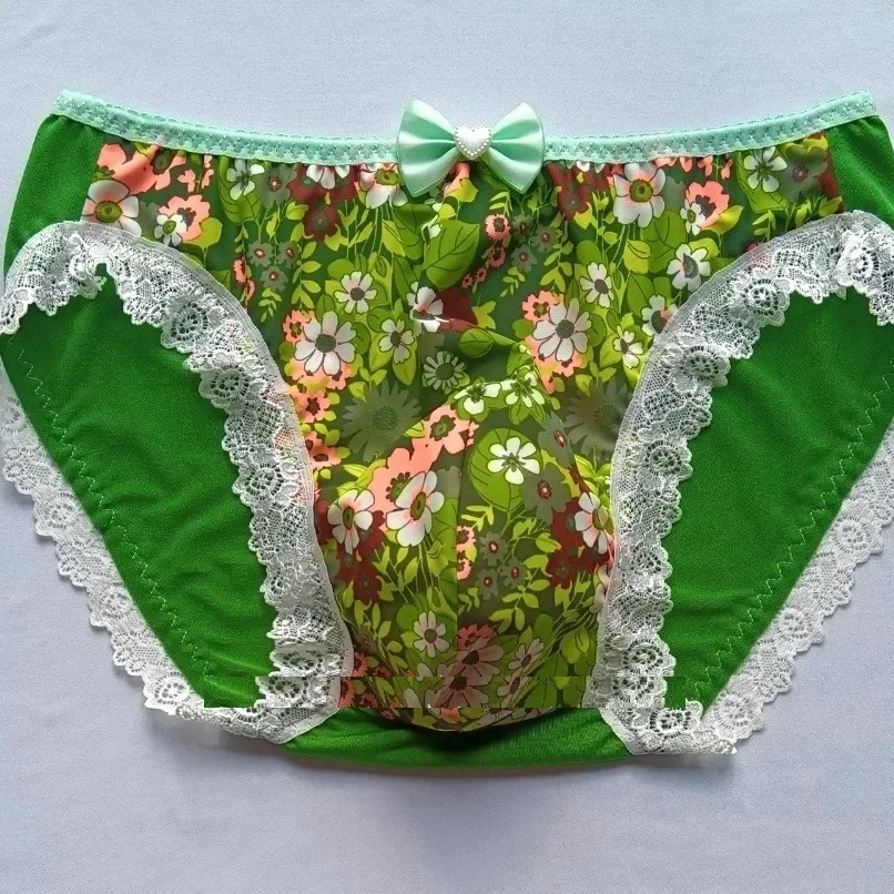 Мужской цветочный принт зеленое кружево мягкий шелковистый на ощупь женский