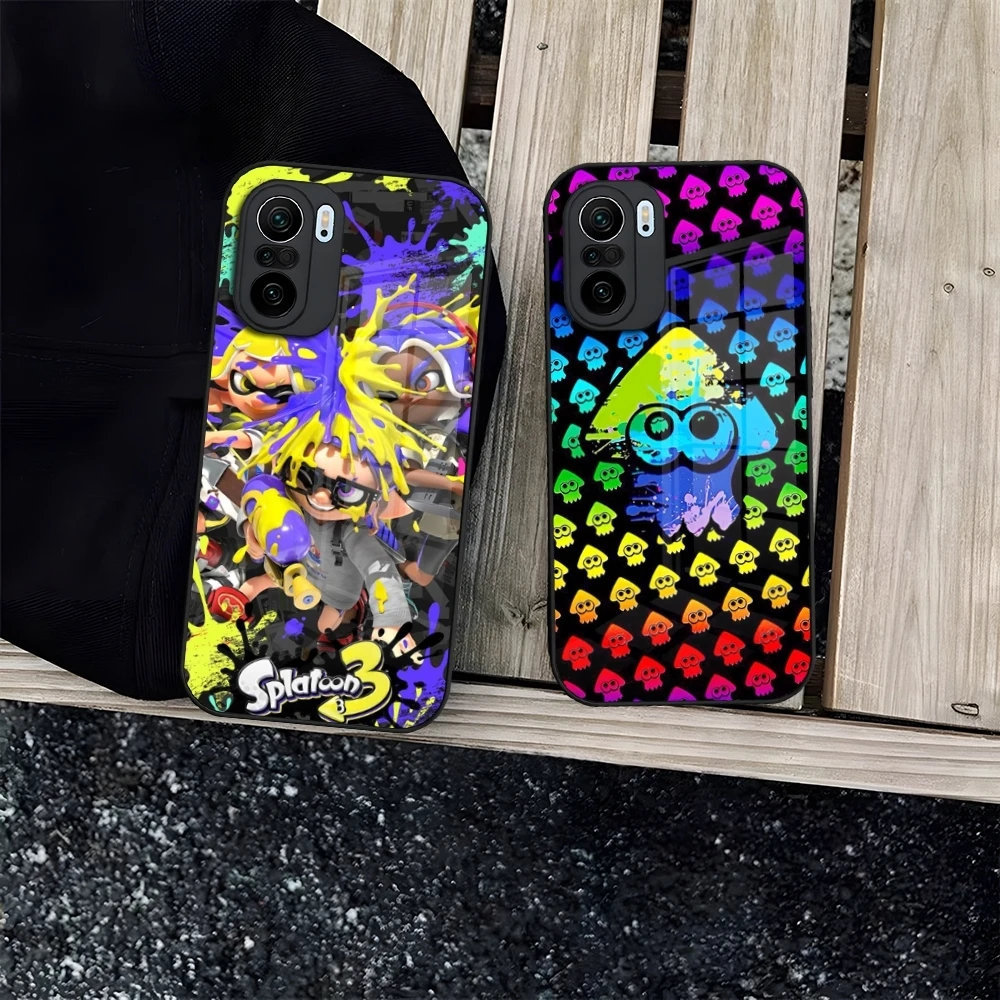Чехол для телефона Game Splatoon 3 Redmi 12c 13c 12 13 Note Pro Plus 11 10 11s 12s чехол из закаленного