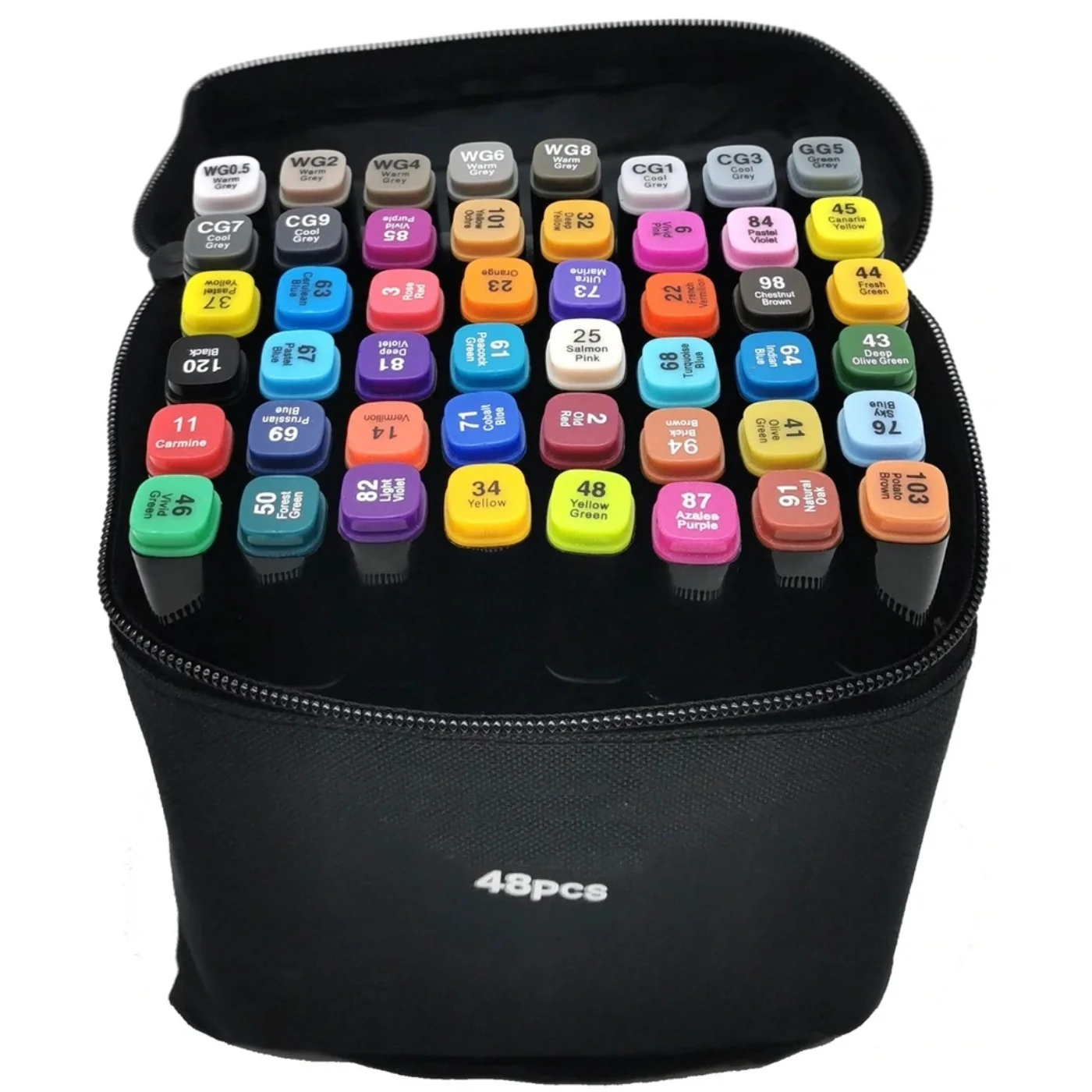

Markers for sketching 24, 36, 48, 60, 80, 120, 262 colors a set of professional markers, felt pens for drawing in a case
