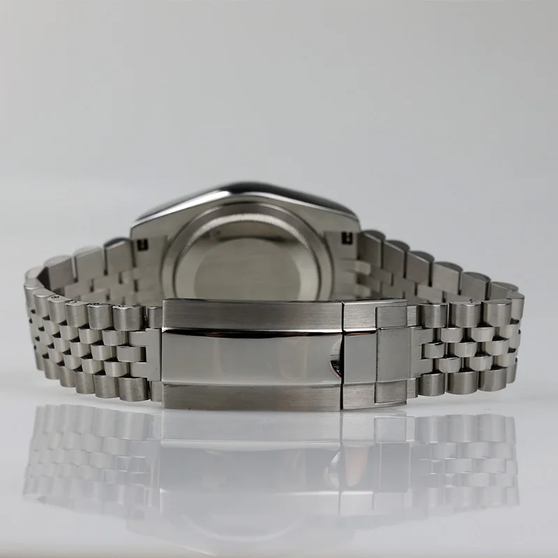 PORSTIER 36mm NH35 Men Watch Automatic Mechanical Classic Green Dial Date Luminous Sapphire Stainless Steel Waterproof Watches