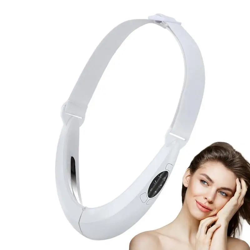 

Electric Facial Massager Portable Face Lift Machine Chin Massager For Double Chin Reduction Intelligent Electric V-Face Voice