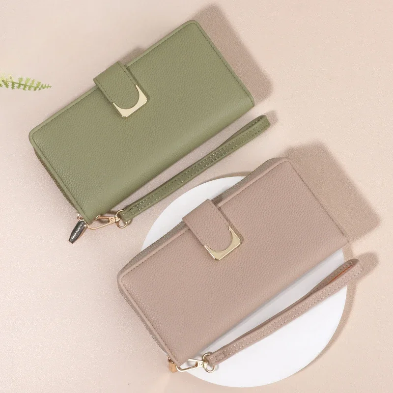 Новый Кошелек длинный женский кошелек Кожаный Клатч премиум-класса для женщин