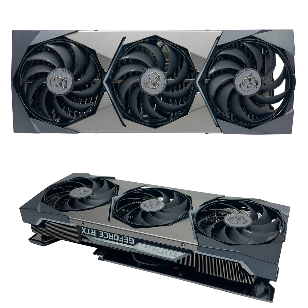 Фото Вентилятор охлаждения RTX 3070 3080 Ti 3090 для MSI GeForce RTX 3070 3080 Ti 3090 SUPRIM X, графическая карта, радиатор PLD10010B12HH 4PIN №1