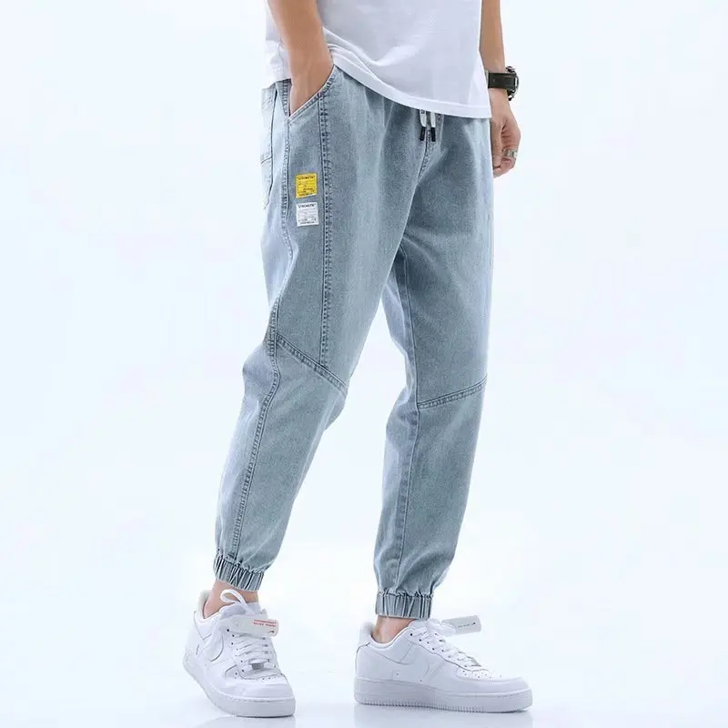 New Loose Men Jeans Trousers Male Simple Design High Quality Cozy All-match Students Daily Casual Straight Denim Pants Men S-5XL
