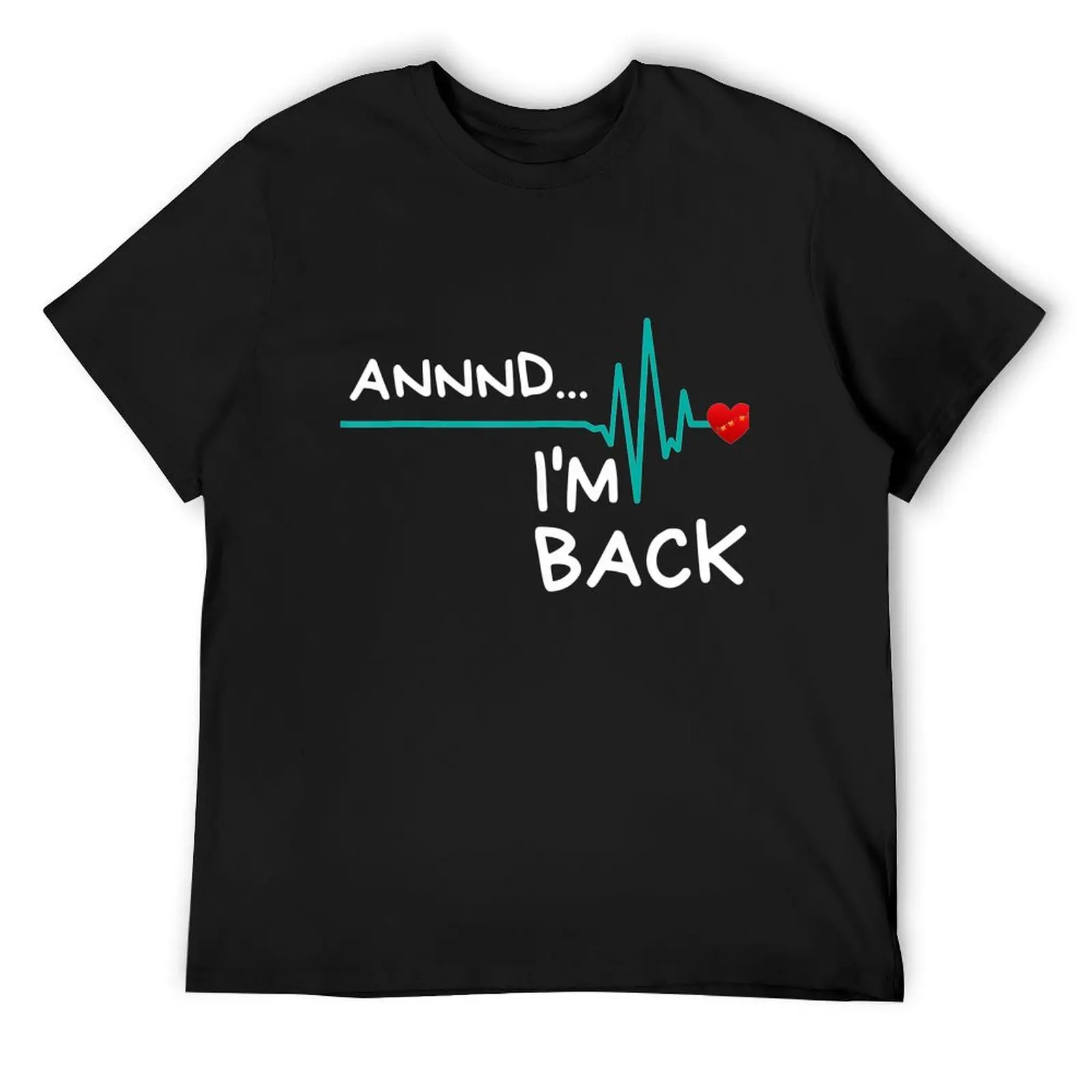 Энн я вернусь. Футболка Heart Attack Survivor с забавной цитатой милые топы хлопковые