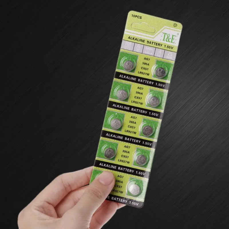 10 шт. 1 55 В неперезаряжаемые батарейки с круглыми кнопками LR927