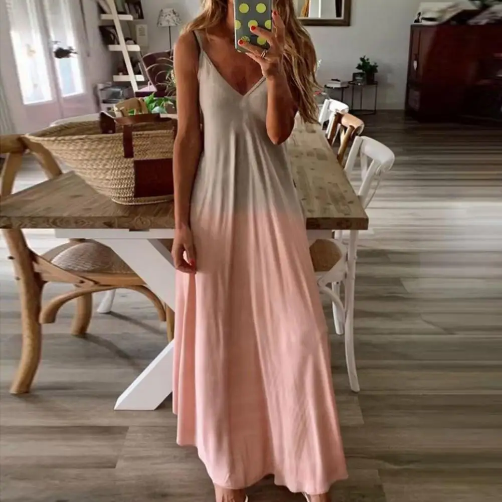 

Camisole Dress Stylish Elegant Spaghetti Strap Maxi Dress Streetwear Women Dress Loose-fitting Long Dress for Wedding 2022
