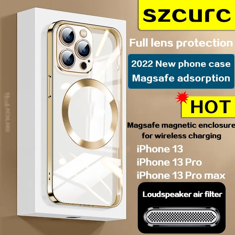 Новый высококачественный Магнитный чехол magsafe для iPhone 14 Pro Max Ультратонкий