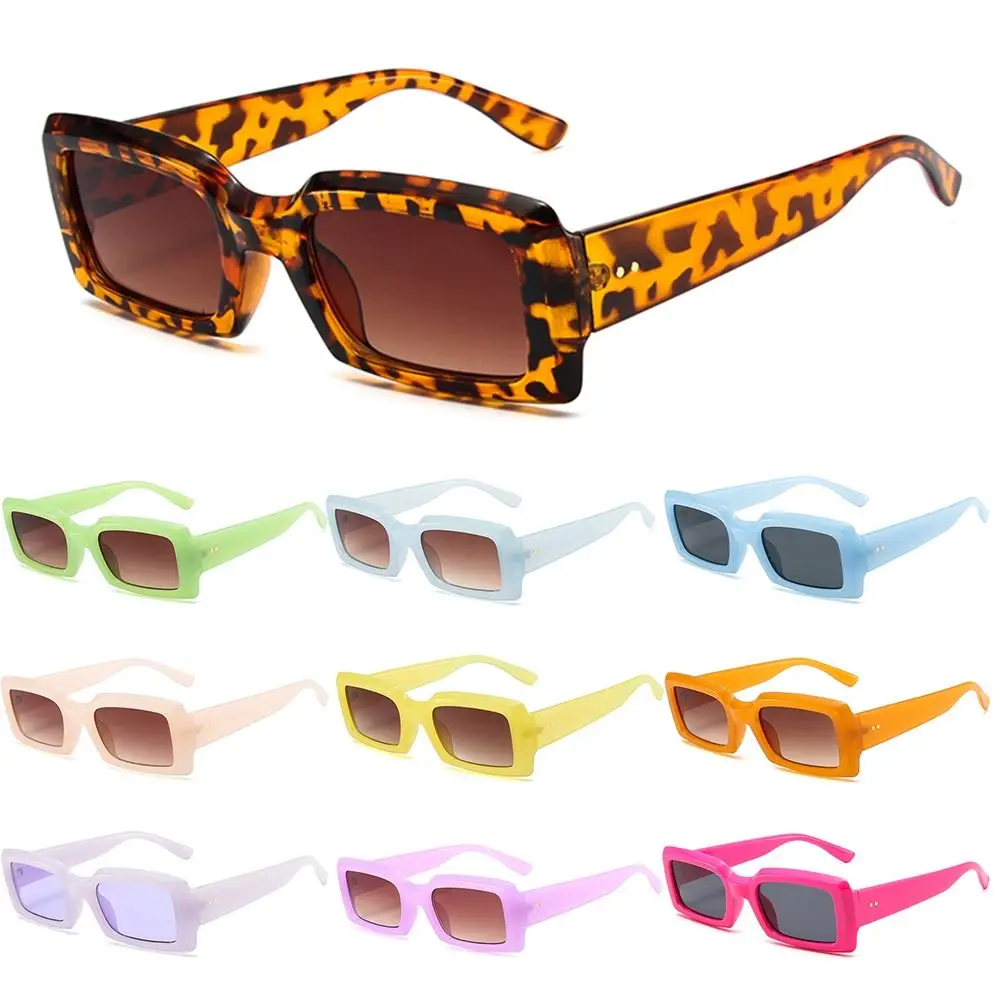 

Trendy Eyewear Candy Color Ins Popular Small Frame Shades Rectangle Sunglasses Female Sun Glasses