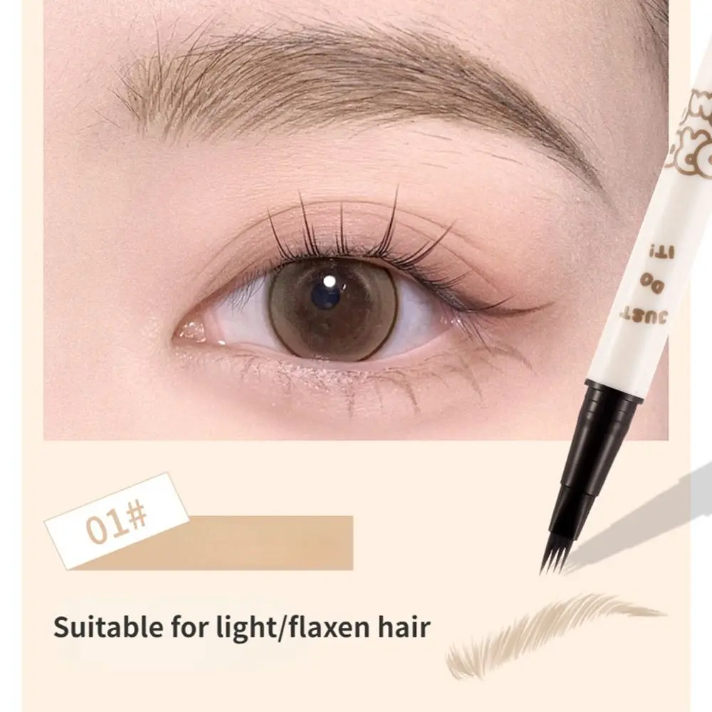 Водостойкий 4-точечный карандаш для бровей с вилкой не размазывается