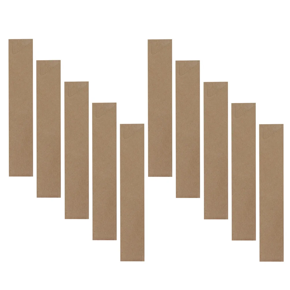 

100Pcs Disposable Spoon Chopsticks Straw Bags Kraft Paper Waterproof Bags