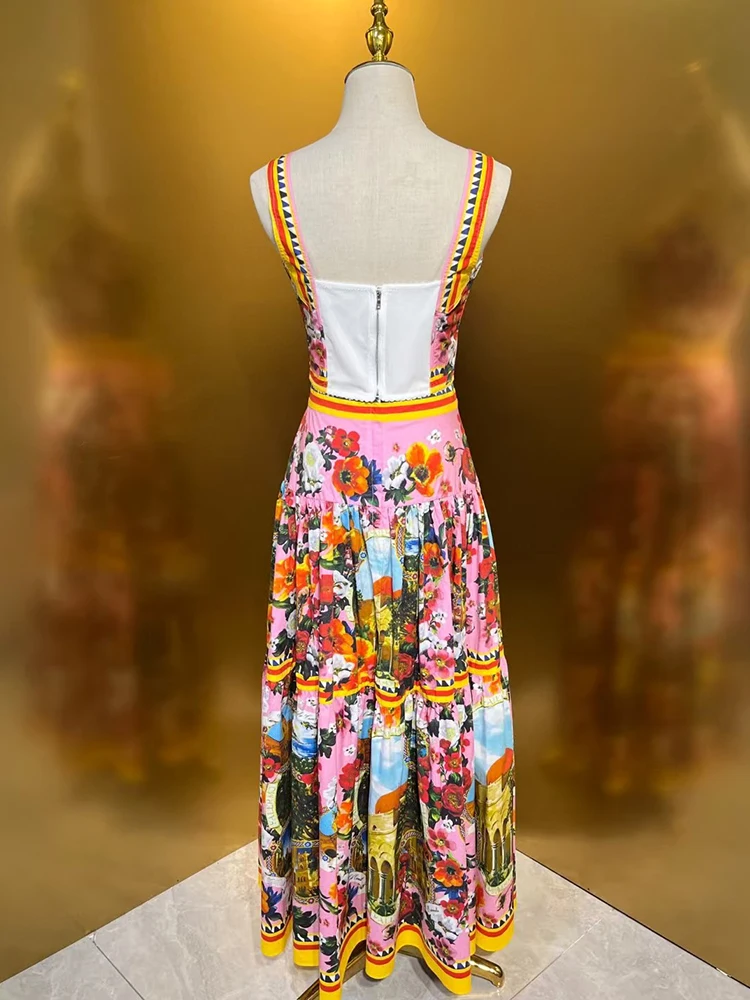 Сексуальный комплект из двух предметов без бретелек с архитектурным пейзажным